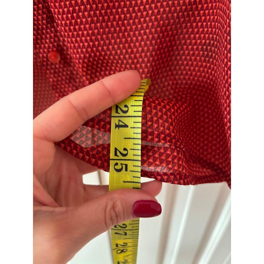 The Limited Red Button Down Shirt Medium - Picture 6 of 9